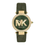 Original Michael Kors MK4724 - Parker Three-Hand Green Leather Watch -1