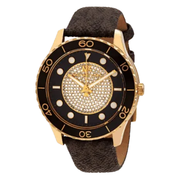 Original Michael Kors MK6979 - Runway Three-Hand Leather Watch - Brown -2