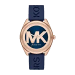 Original Michael Kors MK7140 Women's Watch Blue Dial - Blue Rubber Strap -1