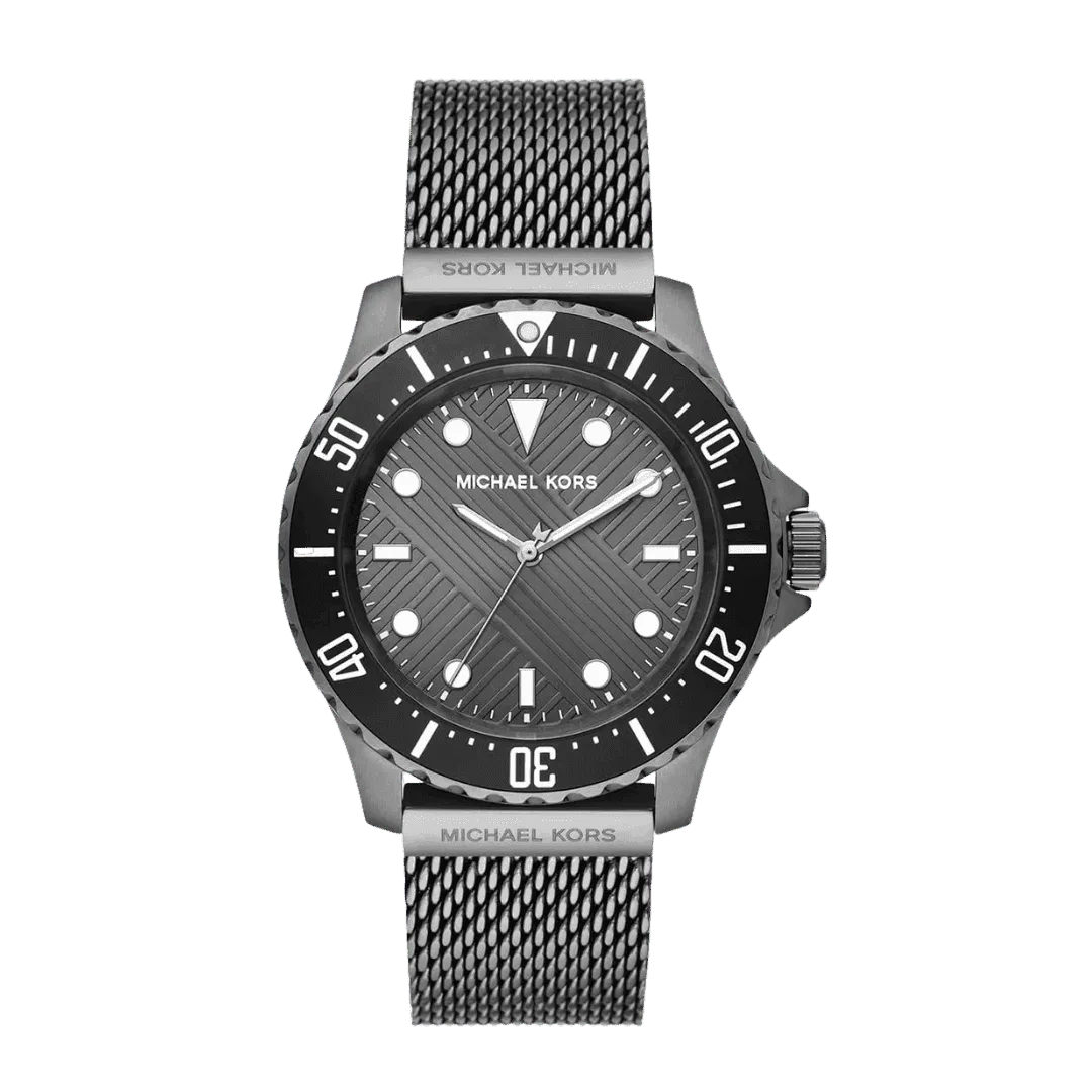 Original Michael Kors Men’s Watch Everest MK9093 - Grey mesh Strap -1