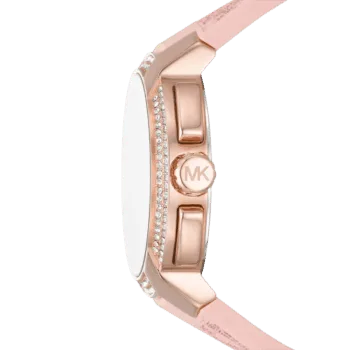 Original Michael Kors Watch for Women, Quartz Movement, Analog Display, Pink Strap-MK7222 -2