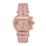 Original Michael Kors Women’s Analogue Quartz Watch with Nylon Strap MK6935, Pink Strap – Water Resistant -1