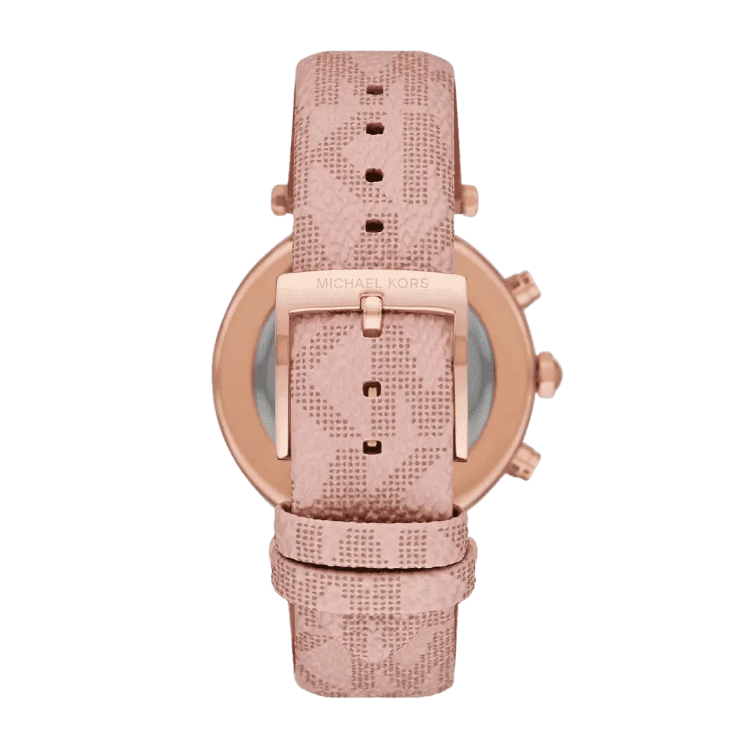 Original Michael Kors Women's Analogue Quartz Watch with Nylon Strap MK6935, Pink Strap - Water Resistant -5 Original Michael Kors Women's Analogue Quartz Watch with Nylon Strap MK6935, Pink Strap - Water Resistant -5