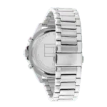 Original Tommy Hilfiger Men Black Dial Watch with Stainless steel strap – 1791916 -1