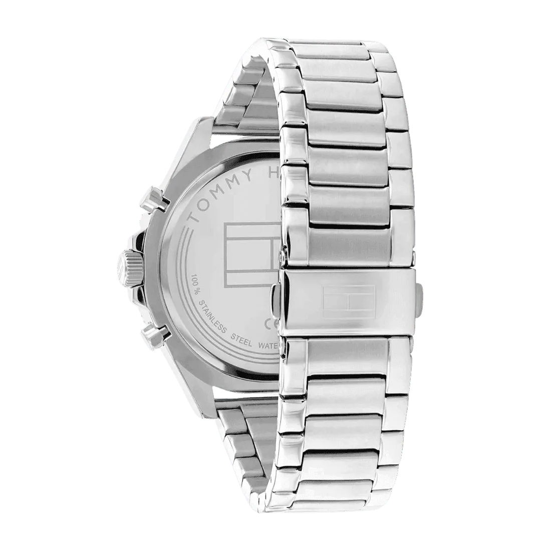 Original Tommy Hilfiger Men Black Dial Watch with Stainless steel strap - 1791916 -3 Original Tommy Hilfiger Men Black Dial Watch with Stainless steel strap - 1791916 -3