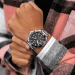 Original Tommy Hilfiger Men Black Dial Watch with Stainless steel strap – 1791916 -1