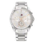 Original Tommy Hilfiger Women’s Quartz Multifunction Stainless Steel and Link Bracelet Watch – Color Silver – Model 1782384 silver Quartz Watch -1