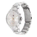 Original Tommy Hilfiger Women’s Quartz Multifunction Stainless Steel and Link Bracelet Watch – Color Silver – Model 1782384 silver Quartz Watch -1