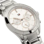 Original Tommy Hilfiger Women’s Quartz Multifunction Stainless Steel and Link Bracelet Watch – Color Silver – Model 1782384 silver Quartz Watch -1