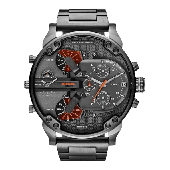 Diesel Grey Stainless Grey dial Watch for Men's DZ7315 -1