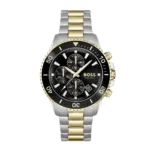 Original Boss Chronograph Black Round Dial Men's Watch - 1513908 -1