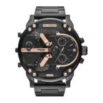 Original Diesel Black Stainless Black dial Chronograph for Men DZ7312-1
