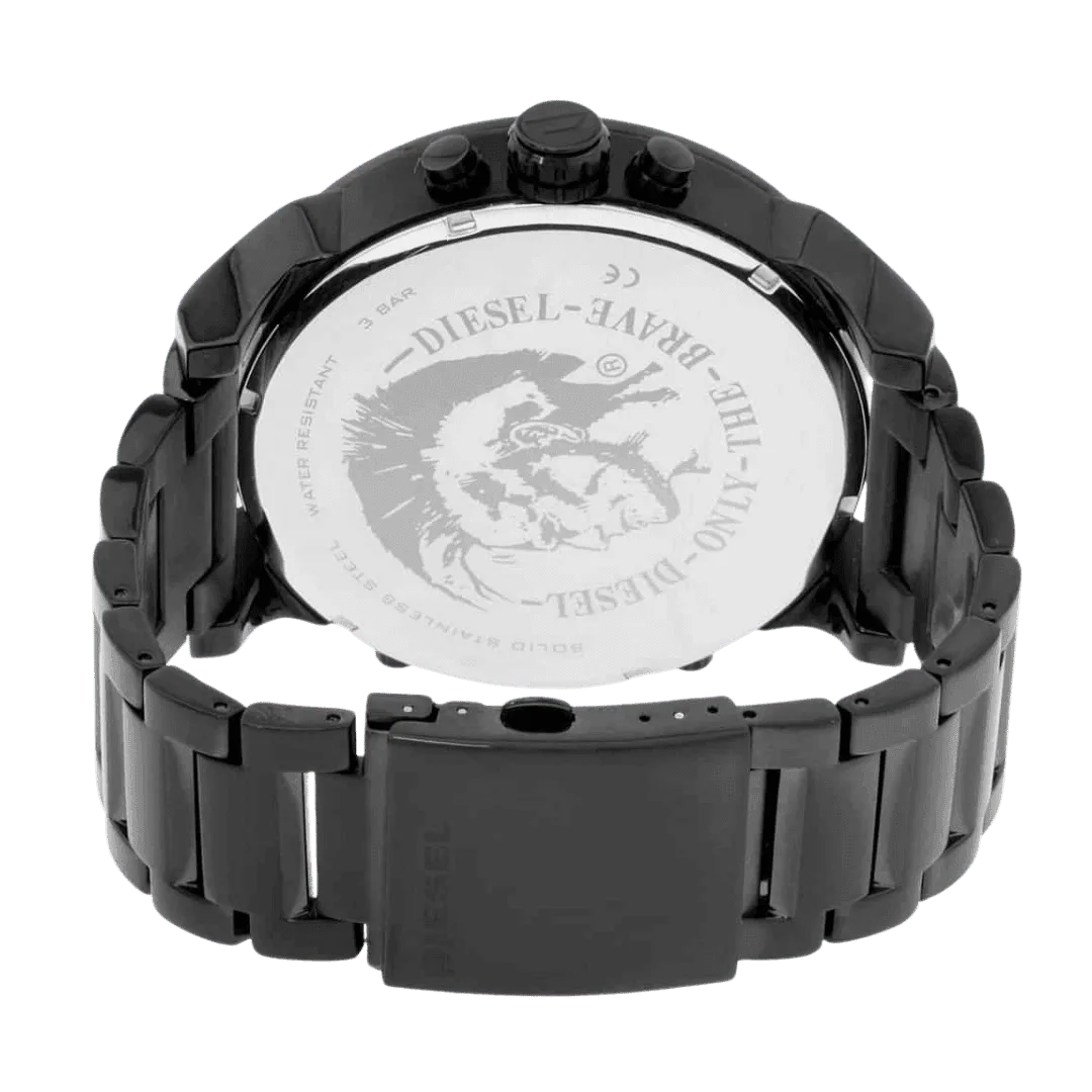Original Diesel Black Stainless Black dial Chronograph for Men DZ7312-2