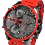 Original Diesel Mr. Daddy 2.0 red metal watch -1