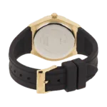 Original GUESS – GW0034L1 – WATCH FOR LADIES GOLD WITH CRYSTALS & BLACK SILICONE STRAP ROMAN NUMBERS – 36mm-1