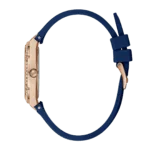 Original GUESS – GW0034L4 – WATCH FOR LADIES ROSE GOLD WITH CRYSTALS & BLUE SILICONE STRAP ROMAN NUMBERS-1