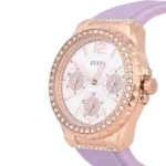 Original GUESS Watch for Men, Quartz Movement, Analog Display, Purple Color Strap-W0846L6 -1