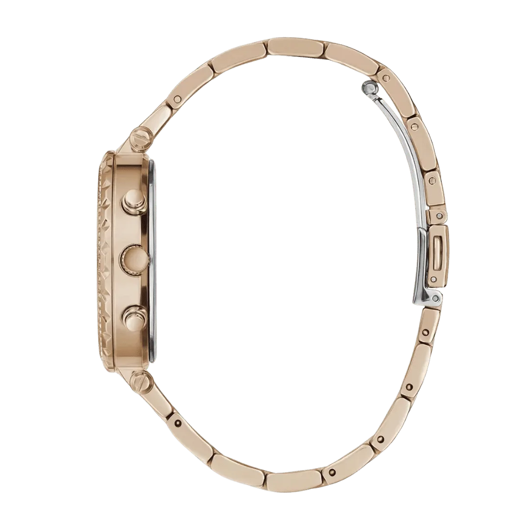 Original GUESS Watch for Women, Quartz Movement, Analog Display, Rose Gold Stainless Steel Strap-GW0403L3 -3 Original GUESS Watch for Women, Quartz Movement, Analog Display, Rose Gold Stainless Steel Strap-GW0403L3 -3
