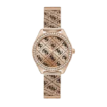 Original Guess Analog Rose Gold Dial Women's Watch-W1279L3, rose gold -1