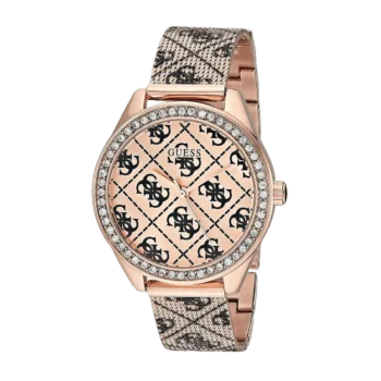 Original Guess Analog Rose Gold Dial Women's Watch-W1279L3, rose gold -2