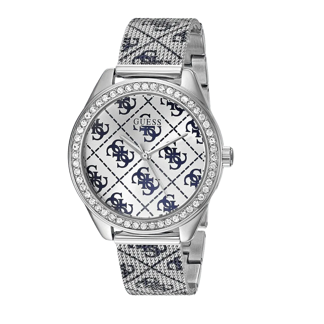 Original Guess Analog Silver Dial Women's Watch-W1279L1, Silver -2 Original Guess Analog Silver Dial Women's Watch-W1279L1, Silver -2