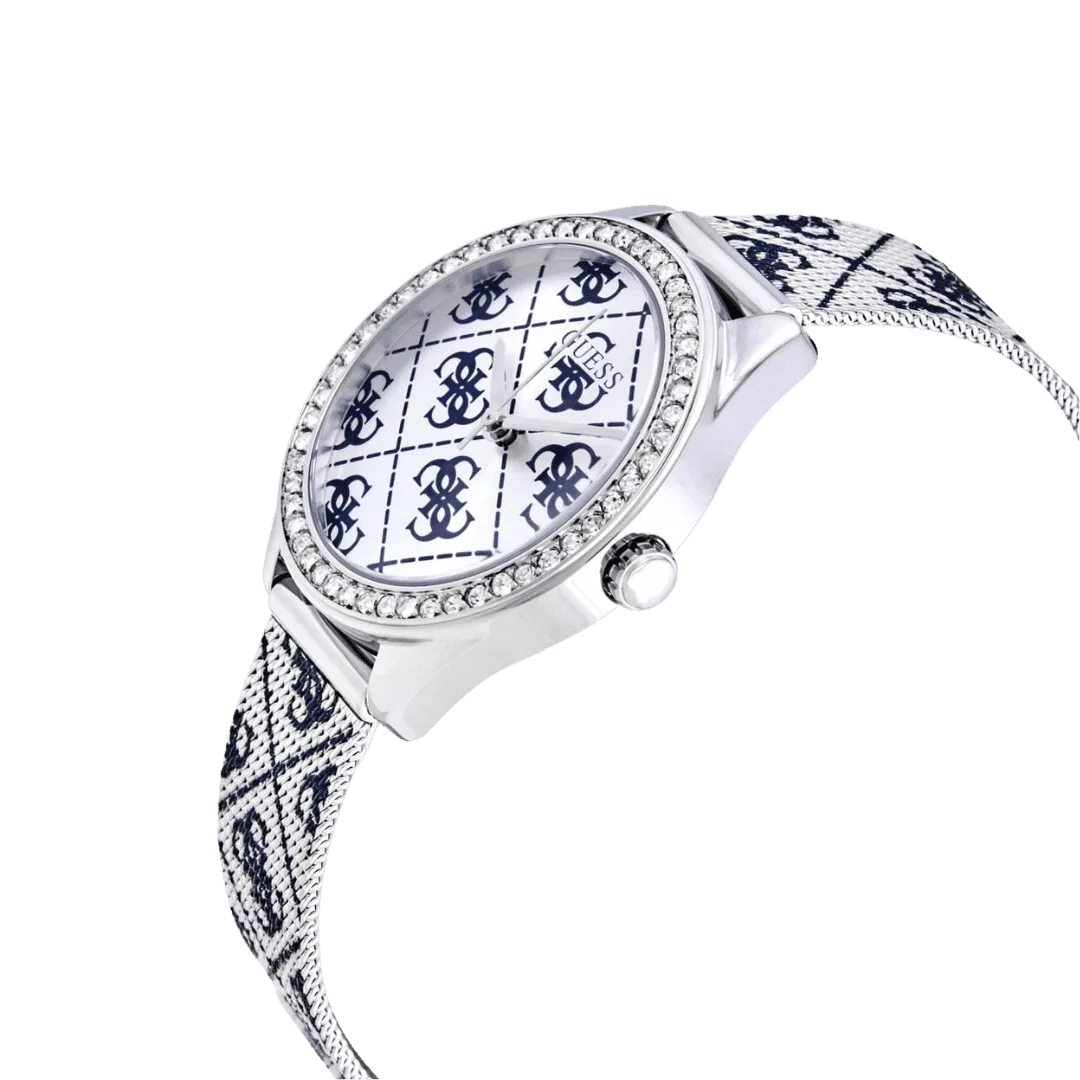 Original Guess Analog Silver Dial Women's Watch-W1279L1, Silver -3 Original Guess Analog Silver Dial Women's Watch-W1279L1, Silver -3