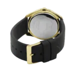Original Guess Casual Watch For Women Analog Rubber – W0911L3 – Black Rubber Strap, Gold Dial -1
