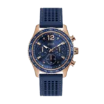 Original Guess Fleet Analog Blue Dial Men's Watch with Blue Strap -W0971G3-1
