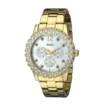 Original Guess Women’s White Dial Stainless Steel Band Watch Gold – W0335L2 -1