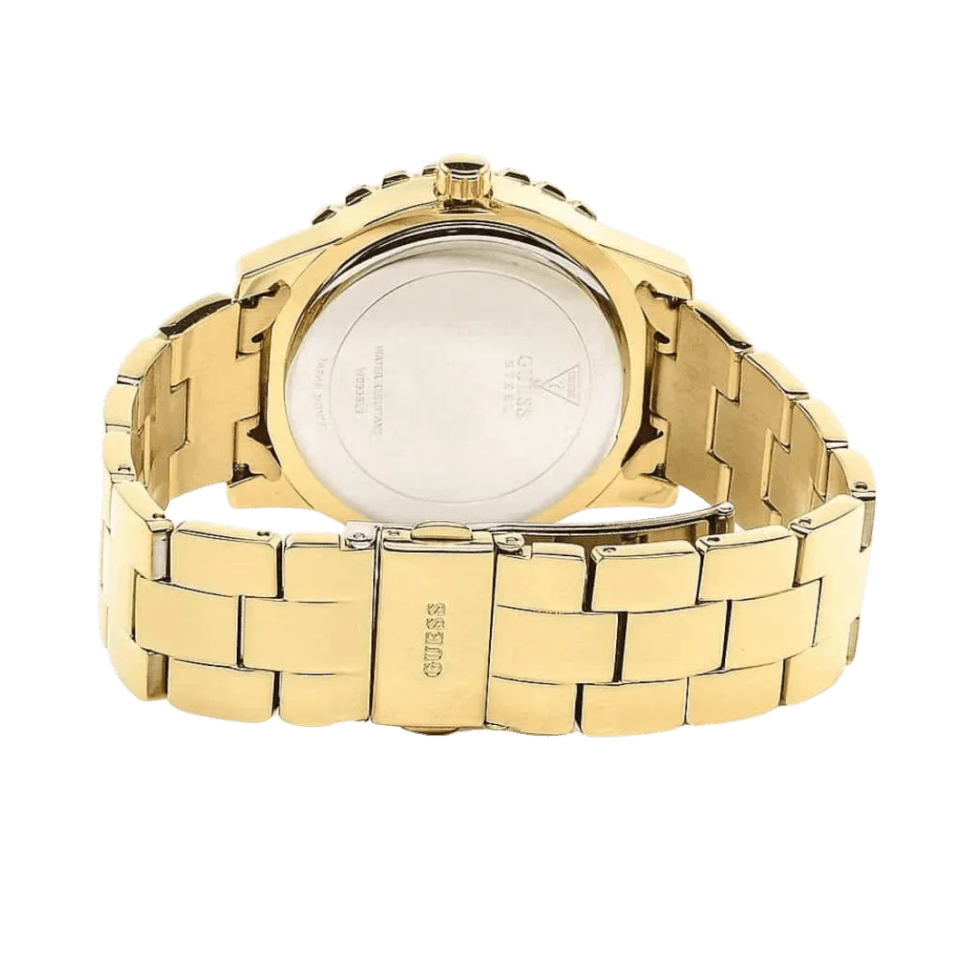 Original Guess Women's White Dial Stainless Steel Band Watch Gold - W0335L2 -4