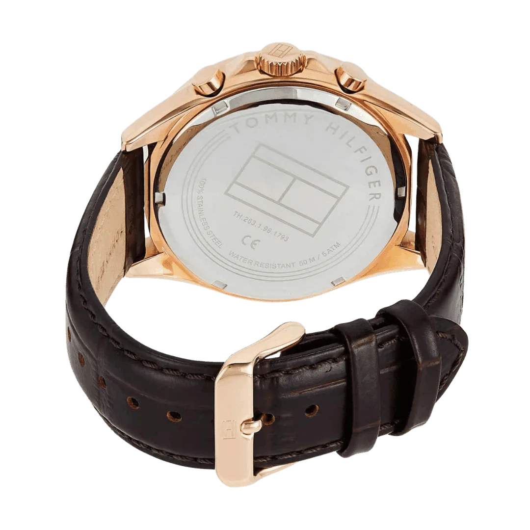 Original Tommy Hilfiger - 1791118 Watch, Brown:Gold, Brown:White, Strap -5
