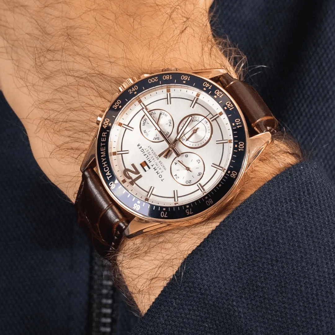 Original Tommy Hilfiger - 1791118 Watch, Brown:Gold, Brown:White, Strap -6