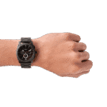 Fossil Machine Men’s Black Dial Stainless Steel Band Chronograph Watch – FS4682, Analog Display -1