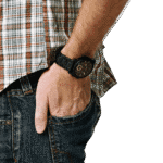 Fossil Machine Men’s Black Dial Stainless Steel Band Chronograph Watch – FS4682, Analog Display -1