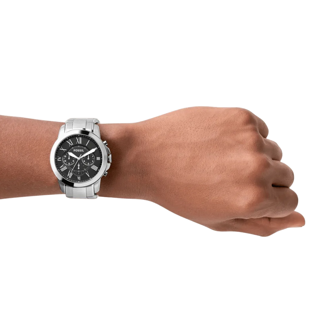 Original Fossil Grant Chronograph Stainless Steel Watch FS4736 -5