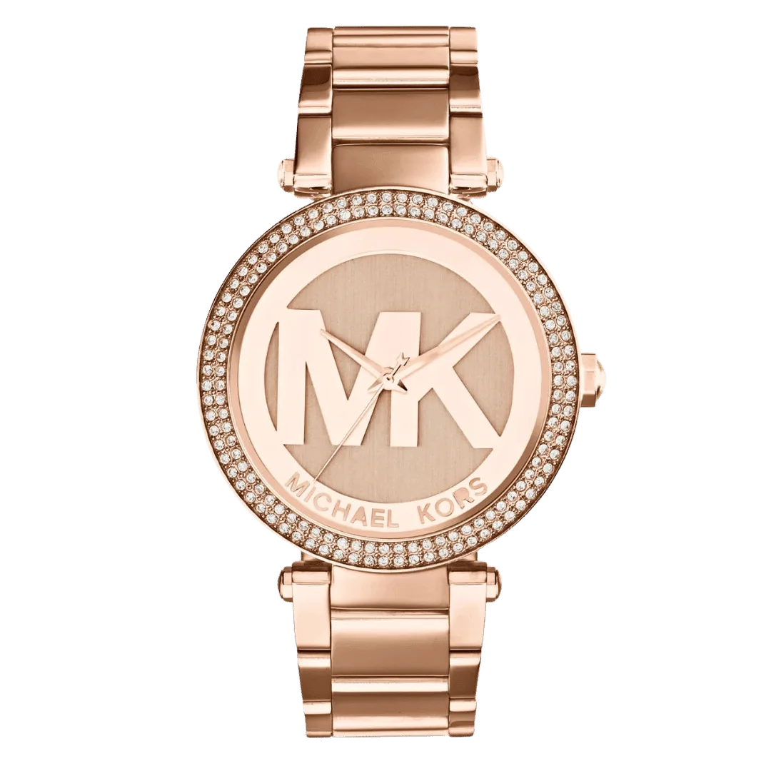 Original Michael Kors Parker Women's Rose Gold Dial, Stainless Steel Band Watch - MK5865 -1 Original Michael Kors Parker Women's Rose Gold Dial, Stainless Steel Band Watch - MK5865 -1