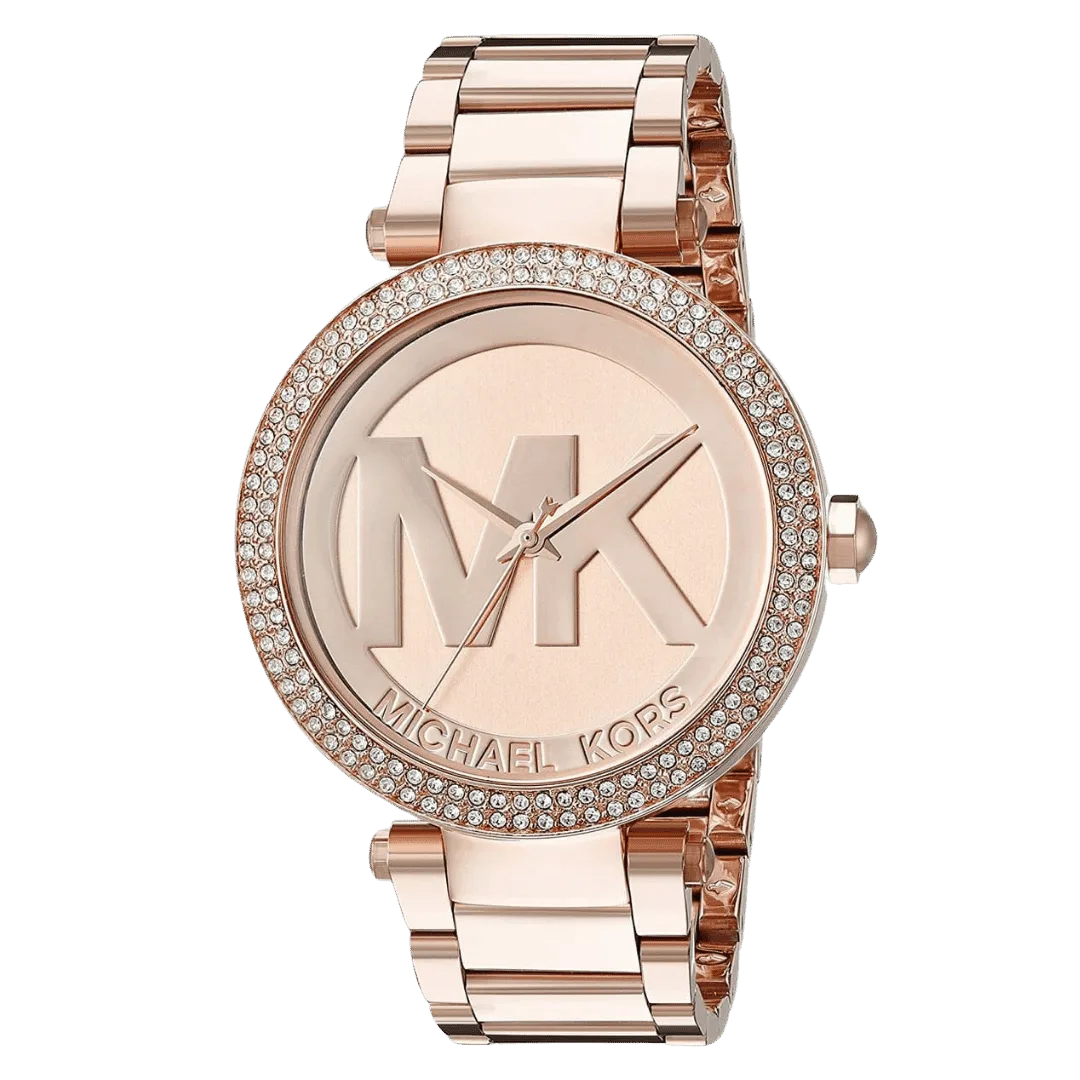 Original Michael Kors Parker Women's Rose Gold Dial, Stainless Steel Band Watch - MK5865 -2 Original Michael Kors Parker Women's Rose Gold Dial, Stainless Steel Band Watch - MK5865 -2