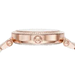 Original Michael Kors Watch for Women, Quartz Movement, Analog Display, Rose Gold Strap-MK6176 -1