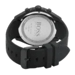 Original BOSS Chronograph Quartz Watch for Men with Black Silicone Bracelet – 1513720 – 44mm -1