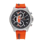 Original Tommy Hilfiger, Clark Men's Grey Dial, Orange & Grey Silicone Watch - 1792084 -1