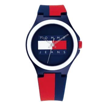Original Tommy Hilfiger Unisex's Analog Quartz Watch with Silicone Strap 1720025 -1