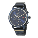 Original Tommy Hilfiger 1781893 Stainless Steel Round Analog Water Resistant Watch for Women-Blue-38mm-1