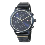 Original Tommy Hilfiger 1781893 Stainless Steel Round Analog Water Resistant Watch for Women-Blue-38mm-1