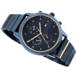 Original Tommy Hilfiger 1781893 Stainless Steel Round Analog Water Resistant Watch for Women-Blue-38mm-1