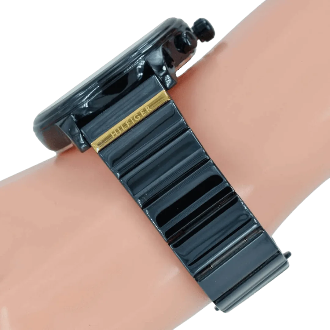 Original Tommy Hilfiger 1781893 Stainless Steel Round Analog Water Resistant Watch for Women-Blue-38mm-5 Original Tommy Hilfiger 1781893 Stainless Steel Round Analog Water Resistant Watch for Women-Blue-38mm-5