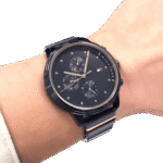 Original Tommy Hilfiger 1781893 Stainless Steel Round Analog Water Resistant Watch for Women-Blue-38mm-1