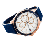 Original Tommy Hilfiger Analogue Multifunction Quartz Watch for Men with Blue Silicone Bracelet – 1791778 -1