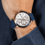 Original Tommy Hilfiger Analogue Multifunction Quartz Watch for Men with Blue Silicone Bracelet – 1791778 -1