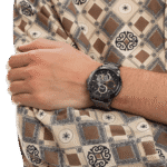 Original Tommy Hilfiger Analogue Multifunction Quartz Watch for Men with Gunmetal Stainless Steel Bracelet-1710479-Black dial with Black metal band-44mm-1
