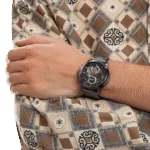 Original Tommy Hilfiger Analogue Multifunction Quartz Watch for Men with Gunmetal Stainless Steel Bracelet-1710479-Black dial with Black metal band-44mm-1